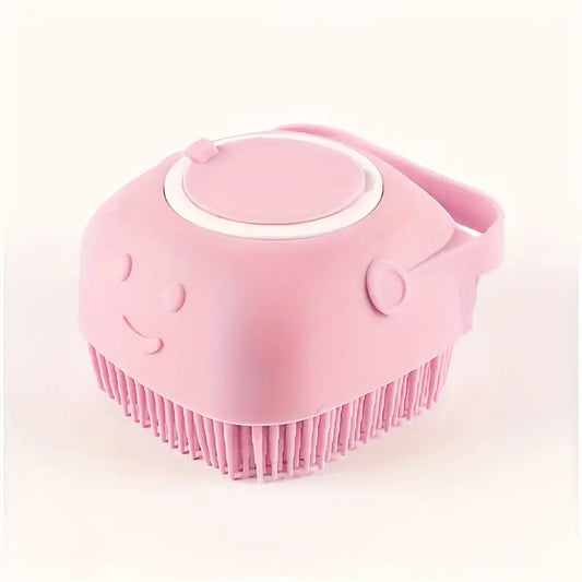 2-in-1 Pet Shampoo Silicone  Brush